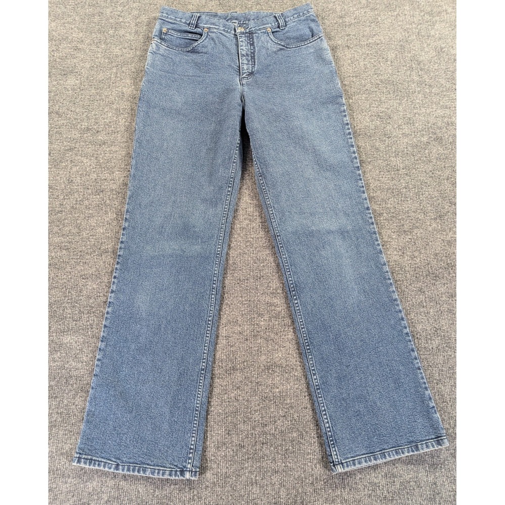 Pendleton Straight Leg Jeans Women's‎ Size 8 Blue Medium Wash Heavy Denim